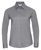 Russell Women's Long Sleeve Oxford - Silver