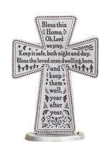 Standing Cross 3 inch/Bless This House   (46556)