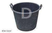 110lt MASTELLO CONTAINER + HANDLES BLACK PE_1 LOOSE