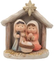 Resin Nativity/3 Figures in Stable  (89254)