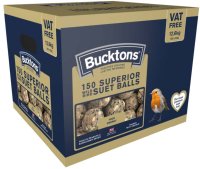 Bucktons Superior Wild Bird Energy 150 Suet Balls 80g x 1 [Zero VAT]