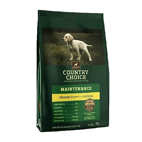 Gelert Country Choice Puppy Maintenance Chicken and Rice Dry Food 12kg 2923