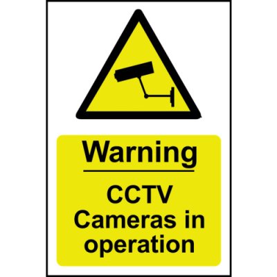 Warning CCTV Cameras in operation - 1.2mm Recyclable PP (200 x 300mm)
