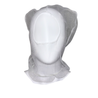 White Metal Free Washable Balaclava Snoods, 10/Pack