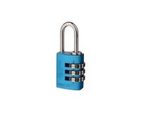 Federal Padlock 20mm Blue Aluminium combination