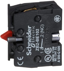 Contact Block, 1NC, 10 A, 600 V, 1 Pole, Screw Clamp