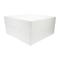 90054 WHITE 12""CAKE BOX (BOX 50)