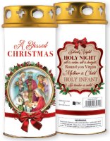 Candle/A Blessed Christmas/Windproof Cap   (86971)