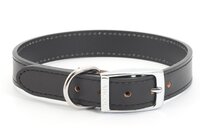 Ancol Heritage Leather Collar Black 26" x 1