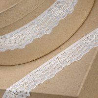 Soft Stretch Lace Trim Ivory - 3cm x 4.5m