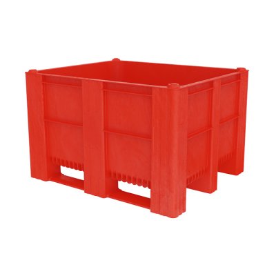 Solid Box Pallet - 605ltr, Red