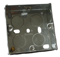 Lincoln TE55 25mm 1 Gang Flush Metal Box