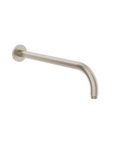 SYNC ROUND WALL SHOWER ARM 345MM BRUSHED NICKEL