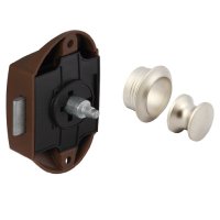 Hafele Nickel Large Button Push Lock
