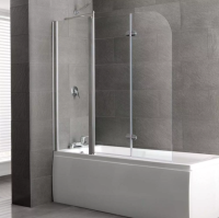 VOLENTE 1 FIXED 2 HINGE PANEL 1550X1475 EASY-CLEAN SILVER