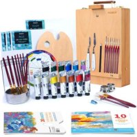 Easel Box Oil Paint 46pcs Set
