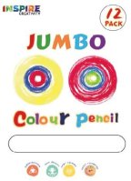 Inspire Jumbo Triangle Colouring Pencils (12)