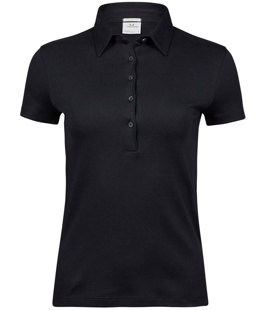 TEE JAYS LADIES PIMA COTTON INTERLOCK POLO SHIRT