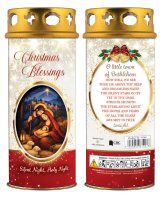 Candle/Christmas Blessings/Windproof Cap   (87907)