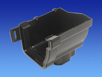 Wavin Stormline Stopend Outlet Right Hand Black T9808BK