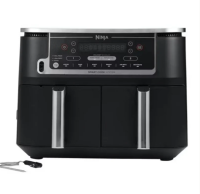 Ninja Foodi Max 9.5L Dual Zone Air Fryer With Food Probe Smart Cook System- Black | AF451UK