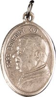 Medal - Oxidised Pope Benedict 16th   (1560/POPE)