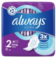 Always Long Sanitary Towels pk 12x11