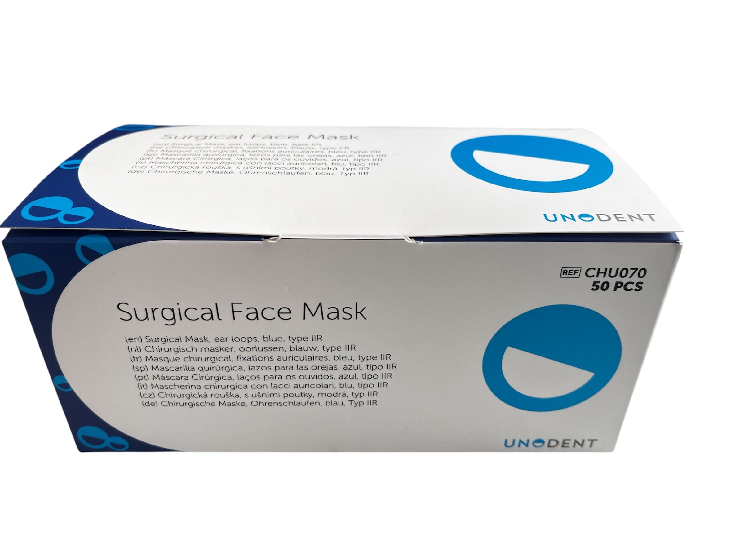 DMI Earloop Masks - Fluid Resistant Type IIR Pk50 50pk/Blue - DMI Dental Supplies Ireland - Next Day Delivery