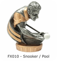 Pool/Snooker Flex Figure 75mm (Silver & Gold)