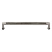 C0312 254-SN - Heritage Brass Cabinet Pull Bauhaus Design 254mm CTC - Satin Nickel Finish
