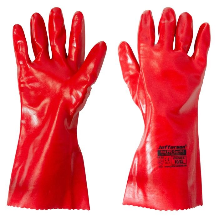 red-pvc-gauntlet-14-35cm-safety-work-glove-extra-large