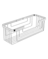 CORA DOUBLE WIRE SOAP BASKET CHROME