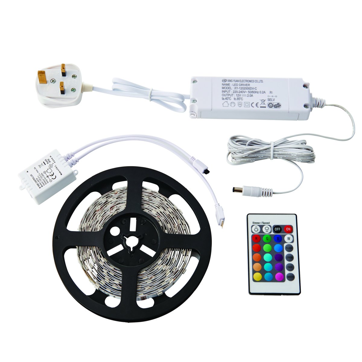 Saxby Flexline 5Mtr LED Strip Kit RGB 24W