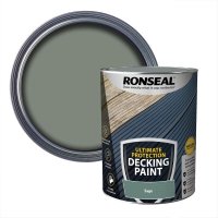 Ronseal Ultimate Protection Deck Paint Sage Tin & Swatch