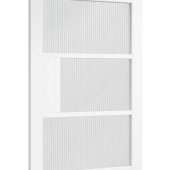 NM31 Premier White Reeded Glass