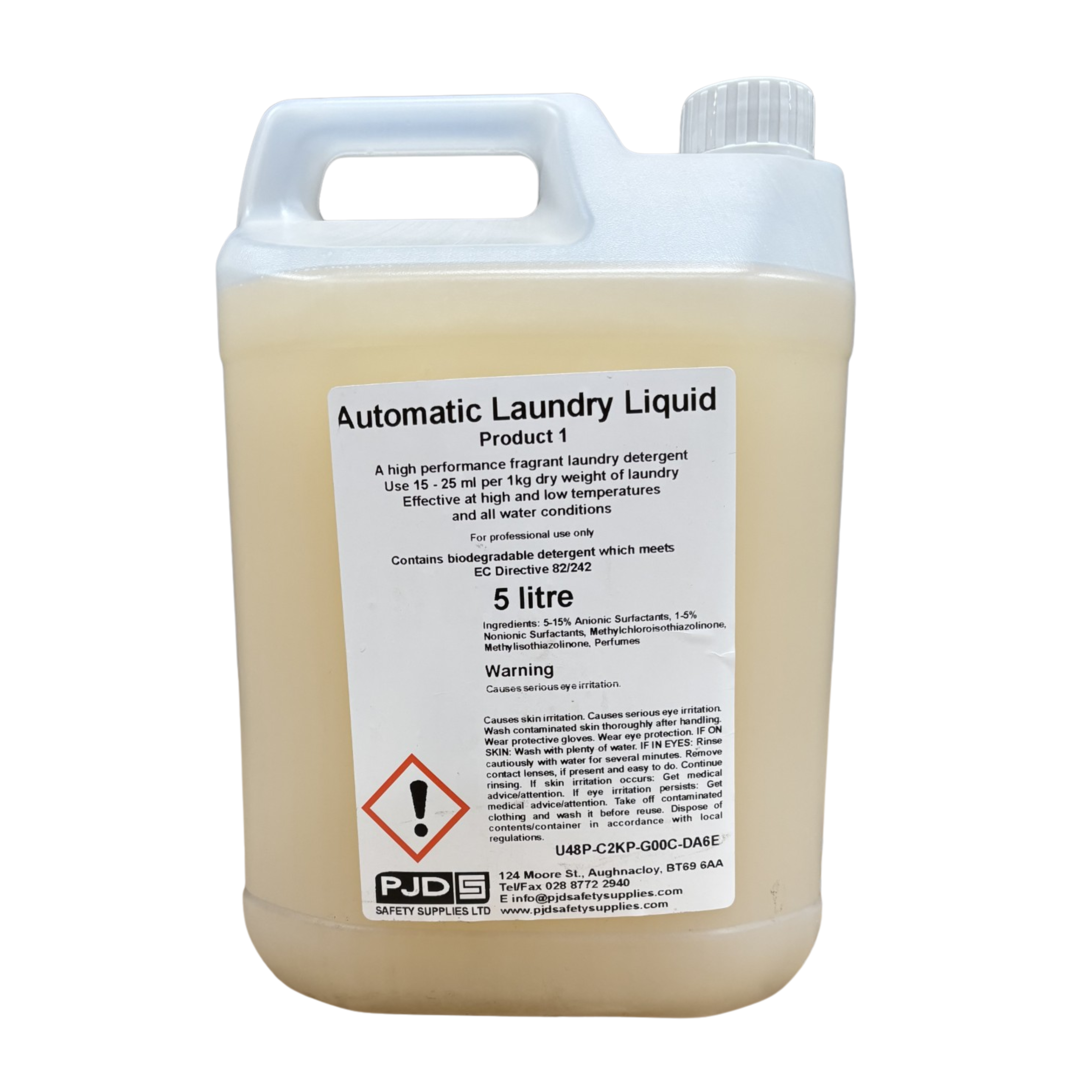 Non-Bio Laundry Liquid, 5L