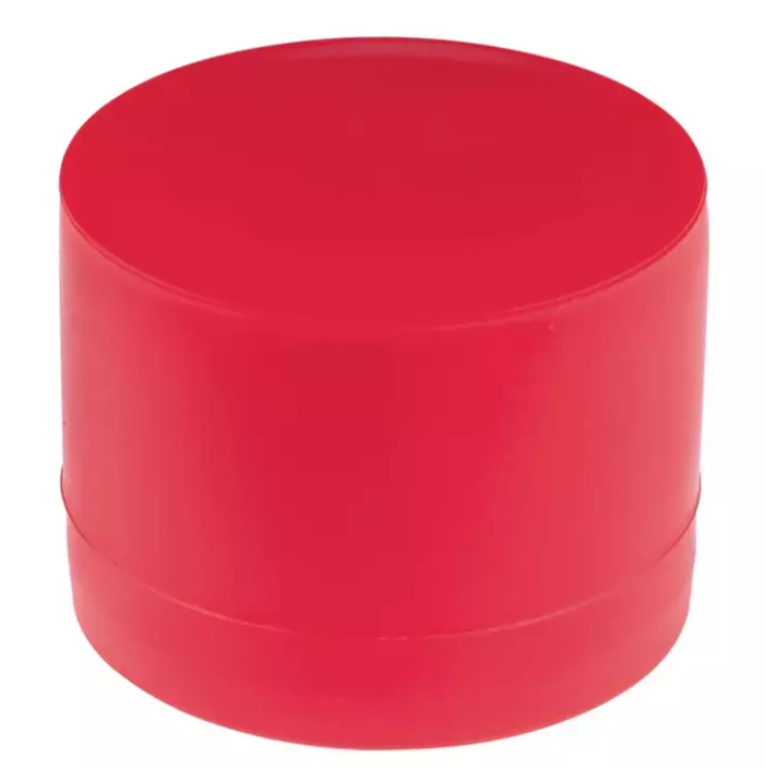 Long Tube End Cap 31.0mm X 39.0mm Red LDPE