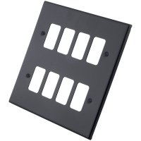 Granite Blue 8 Gang Grid Plate 6103-355