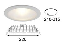 ANSELL GALAXY CCT LED DISPLAY DOWNLIGHT WHITE 11/16W IP65