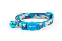 Ancol Camouflage Cat Collar - Blue x 3