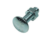 Cup Square Bolt + Nut M6 x 60mm BZP Din 603