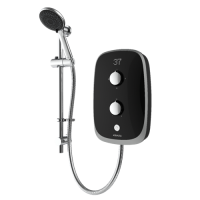 Aqualisa Evolve Electric Shower Black/Satin Silver 8.5kW VOTZ25