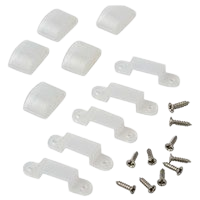 VEGAS EASY CLIP ACCESSORIES FOR 12V/24V CCT1 IP67 LED STRIP/ 5 END CAPS AND 10 CLIPS