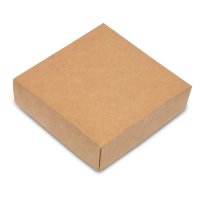 Kraft Brown Lid 100 x 100mm For (SN7511) - Pack of 10