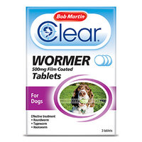 Bob Martin Clear 3 in 1 Wormer - Large Dog 4 Tab x 1