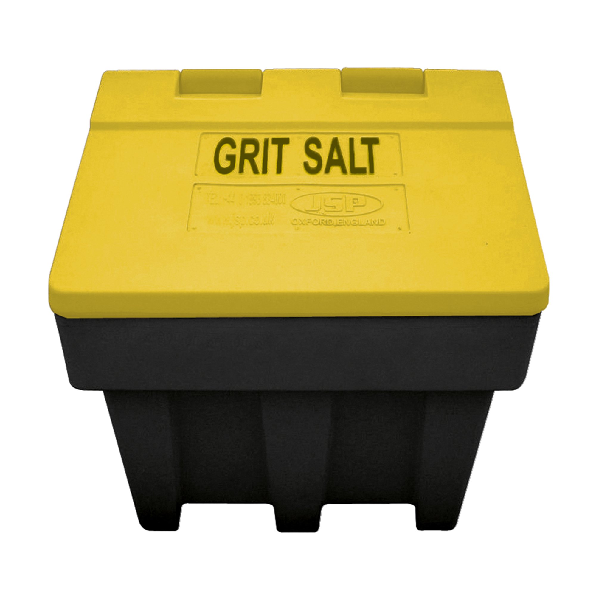 GRIT/SALT BIN 7 CU FT BLACK/YELLOW