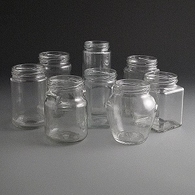 Glass Jars 230ml to 320ml.
