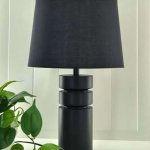 Toongabbie Touch Lamp Black with Black Shade
