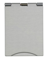 SINGLE FLOOR SOCKET 5 AMP SATIN CHROME