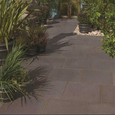 Bradstone Aged Riven Dark Grey 300x450mm Concrete Paving 21592